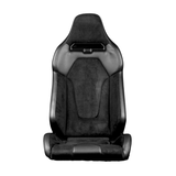 Viper X Series Fixed Back Bucket Seat - Black Alcantara