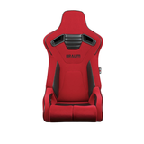 Elite-R Series Sport Seats – Red Jacquard (Black Stitching/Black Piping)