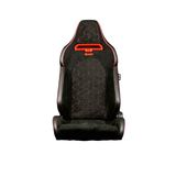 Viper X Series Sport Seats - Black Alcantara (Honeycomb)