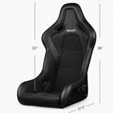 Falcon-S Composite FRP Bucket Seat - Black Leatherette