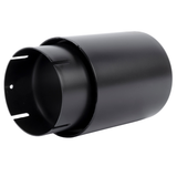 Dinan Double-Walled 4" Clamp-On Exhaust Tip - 3.25" Inlet (Black Ceramic)