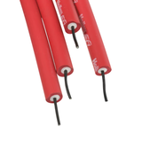 Holley EFI GM LS Spark Plug Wire Set - Cut to Fit - Red/Gray Boots (180 Degree)