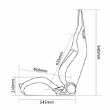 Elite V2 Series Sport Seats - Black Honeycomb Suede