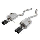 Dinan BMW M3 08-13 Free Flow Axle-Back Exhaust - Black Tips