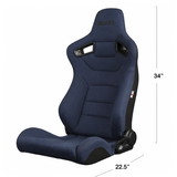 Elite Series Sport Seats - Black Cloth (Grey Stitching)
