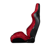Elite Series Sport Seats - Red Suede (White Stitching)