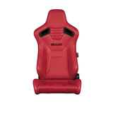 Elite-X Series Sport Seats - Red Leatherette (Black Stitching)