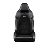 Viper X Series Sport Seats - Black Leatherette (Black Suede Inserts)