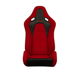 Falcon-S Composite FRP Reclining Seats - Red Jacquard