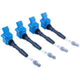 APR Ignition Coil & Spark Plug Kit - 4x (MS100204 / Z1003100) (2.0T EA888.3) - Blue