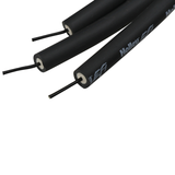 Holley EFI GM LS Spark Plug Wire Set - Cut to Fit - Black/Black Boots (180 Degree)