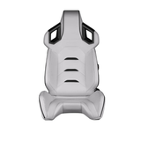 Alpha X Series Sport Seats - White Leatherette (Black Inserts)