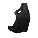 Elite-X Series Sport Seats - Black Leatherette (White Stitching)