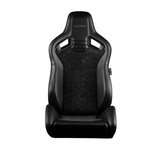 Elite V2 Series Sport Seats - Black Honeycomb Suede