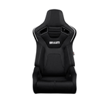 Elite-R Series Sport Seats – Black Polo Cloth (Grey Stitching/White Piping)