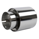 Dinan Double-Walled 4" Clamp-On Exhaust Tip - 2.75" Inlet (Polished)