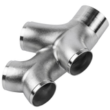 APR Cast Stainless Steel Double Y Splitter - 76mm (3") to Quad 63.5mm (2.5")