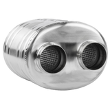 APR Premium Sound Absorption Muffler - 220X169X200, Dual, 2.5" In/Out