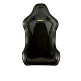 Falcon-S Composite Carbon Kevlar Bucket Seat - Black Alcantara (Yellow Stitching)