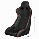 Venom-X Series Fixed Back Bucket Seat - Black Diamond