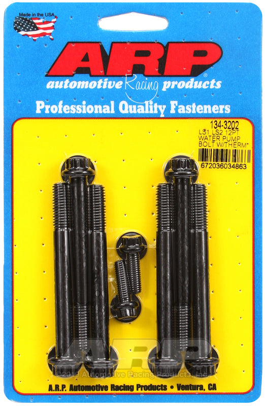 ARP LS1 LS2 12pt Water Pump Bolts w/ Thermostat Housing Bolts Kit