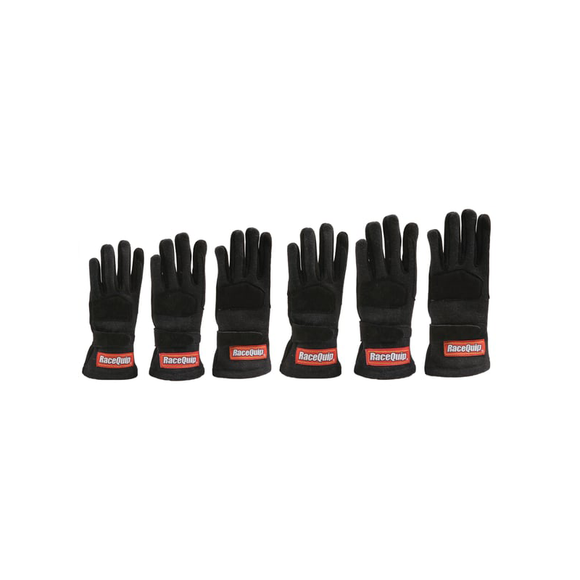 355 Series 2 Layer Nomex Race Gloves Black (Kids)