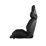 Alpha X Series Sport Seats - Black Polo Fabric (Grey Stitching)