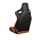 Elite-X Series Sport Seats - British Tan Leatherette (Black Stitching)