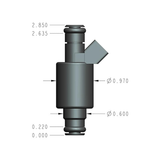 Holley EFI 30 lb/hr Terminator X Fuel Injector - Individual (Bosch/EV1)