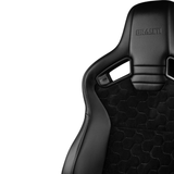 Elite V2 Series Sport Seats - Black Honeycomb Suede