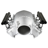 Holley EFI GM LS3/L92 Lo-Ram Manifold Base & Fuel Rails Dual Fuel Injector - Satin Finish