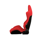 Advan Series Sport Seats - Red Jacquard (Black Stitching)