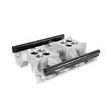 Holley EFI LS3/L92 2x4 Dual Plane Mid-Rise Intake Manifold - Silver