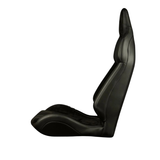 Viper X Series Fixed Back Bucket Seat - Black Alcantara