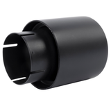 Dinan Double-Walled 4" Clamp-On Exhaust Tip - 2.75" Inlet (Black Ceramic)