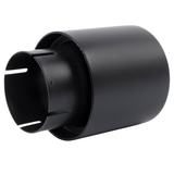 Dinan Double-Walled 4" Clamp-On Exhaust Tip - 3" Inlet (Black Ceramic)