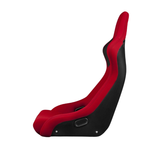 Venom-R Series Fixed Back Bucket Seat - Red Cloth / Carbon Fiber