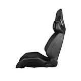 Alpha X Series Sport Seats - Black Leatherette (Carbon Inserts)