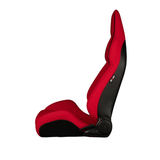 Viper X Series Sport Seats - Red Jacquard (Black Piping)