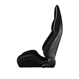 Viper X Series Sport Seats - Black Jacquard (White Piping)