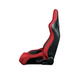 Elite-R Series Sport Seats – Red Jacquard (Black Stitching/Black Piping)