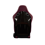 Falcon-S Composite FRP Reclining Seats - Maroon (Black Stitching)
