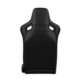 Elite-X Series Sport Seats - Black Leatherette (White Stitching)