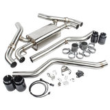 Dinan BMW M340i/M440i 20-24 Free Flow Axle-Back Exhaust - Black Tips