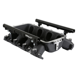 Holley EFI GM Gen V LT Lo-Ram Manifold Base & Port Injection Fuel Rails - Black Finish