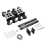 Holley EFI LS3/L92 2x4 Dual Plane Mid-Rise Intake Manifold - Black