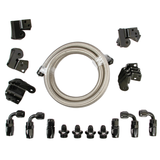 Holley EFI Billet Fuel Rail Kit for LS Truck Intake w/ Hose & Fittings