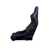 Elite-R Series Sport Seats – Blue Jacquard (Black Stitching/Black Piping)