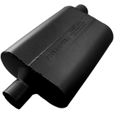 40 Series Chambered Muffler - 2.25" Inlet Centered/Outlet Offset