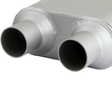 1-Chamber Small Muffler - 2.5" Inlet Centered/2.25" Outlet Dual